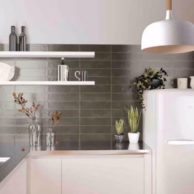 Carrelage Effet Zellige NARA Noir Mate 7,5x30cm – Les Carreaux de Jean