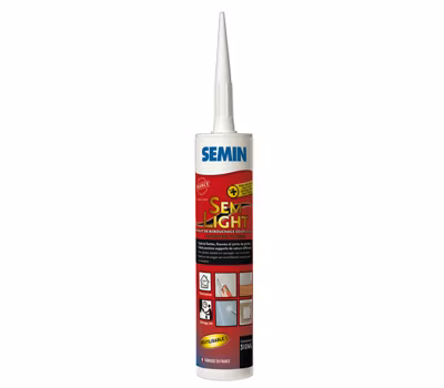 Enduit de Rebouchage Allégé Semin – Sem-Light – Trous et Fissures Importants – Intérieur – Cartouche 310 ml