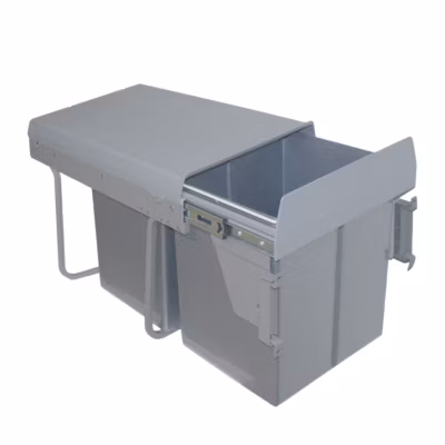 Poubelle cuisine RYVEN – poubelle encastrable 2 x 20 litres