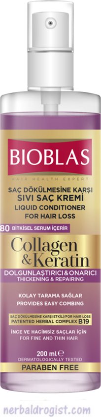 Bioblas Collagène & Kératine Après-Shampooing Liquide 200 ml