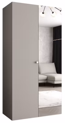 Armoire Parma 2 a portes battantes H. 202 x L.100 x P. 52, 2 portes