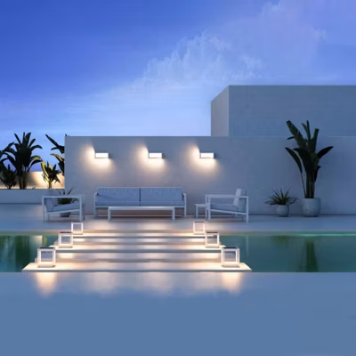 Applique LED Murale Extérieure Blanche 24W Température de Couleur Variable – 3000K/4000K/6000K – SILAMP