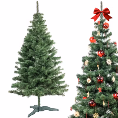 Creative Home Sapin de Noel Artificiel 220 cm – Decoration Noel Pliable – Support Stable à Branches Denses – Vert Foncé