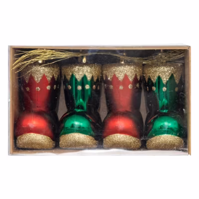 Sdn plast botte lutin x4 10cm – feeric lights & christmas