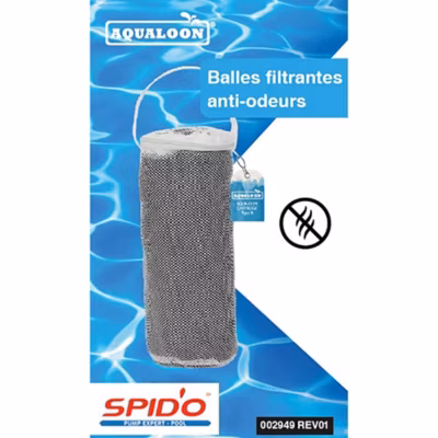 SPIDO Balles Filtrantes Black Aqualoon 70 g charbon Actif