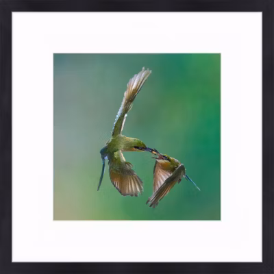 Tirage sous-verre encadré share for food 60×60 cm Fabriqué en France