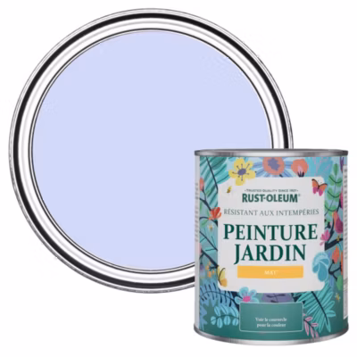Peinture Bleue pour Jardin et terrasse, Finition Mate – RUST-OLEUM – Sirène 750ml
