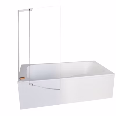 Baignoire bain douche JACOB DELAFON Malice antidérapante + tablier niche + pare bain 170 x 90 gauche