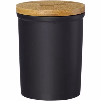 Boîte pour Cuisine Noire élégante en grès 800 ml