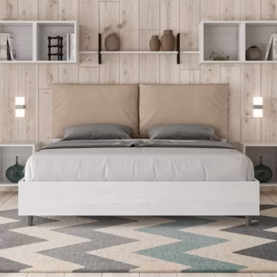 Lit double – Egos Antea – 160×190 – Gris