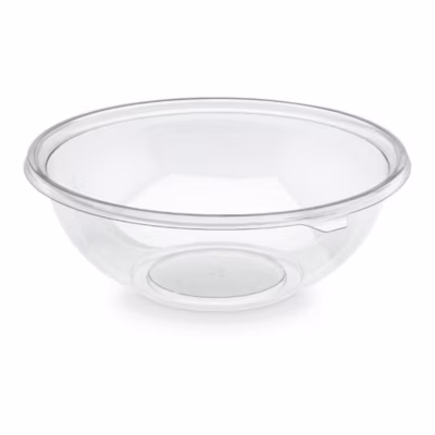 50 Saladiers Ronds Transparents Cristal 2250 ml D. 26 x H. 9 cm Élégants et Polyvalents en  PET (Réutilisable) – D-Work