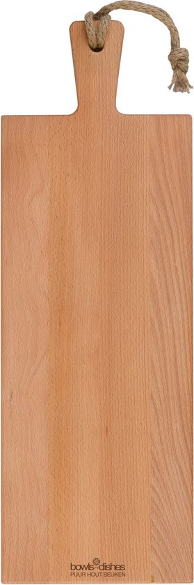 Bols & Plats Planche de service en hêtre pur bois – 59 cm