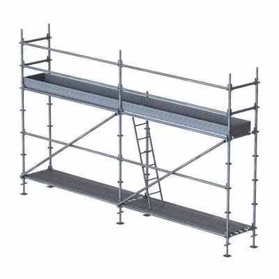 Lot échafaudage multidirectionnel diam 49 mm – 28 m2 – Acier galvanisé