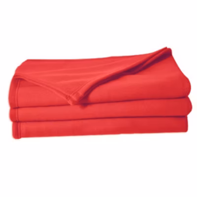 Couverture en polaire unie (240×260 cm – Rose foncé)