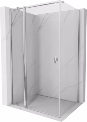 Mexen Mist T cabine de douche pivotante 85 x 100 cm, transparent, chrome – 8A4T-085-100-01-00
