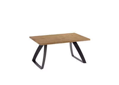 Bridge Table Extensible (160/240×90 cm) en Placage Chêne Noir