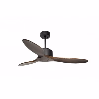 Modulo de KlassFan – Super destratificateur et ventilateur DC 132 cm Gris basalte pales bois sombre sans Lumière  25 à 40 m²