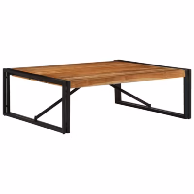 Table basse,Table Salon,Table d&rsquo;appoint 100x100x35 cm bois massif acacia