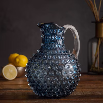 Carafe cristal ardoise pointe de diamant 2L 18x25cm