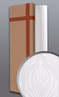 Papier peint baroque EDEM 83003BR60 papier peint intissé à peindre texturé avec un dessin graphique mat blanc 1 carton à 4 rouleau
