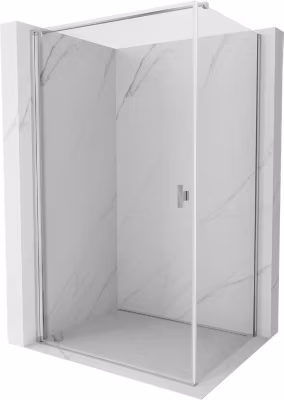Mexen Mist-B cabine de douche pivotante 75 x 80 cm, transparent, chromé – 8A2T-075-080-01-00