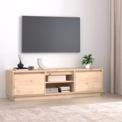 814314 vidaXL Meuble TV 140x35x40 cm Bois de pin massif
