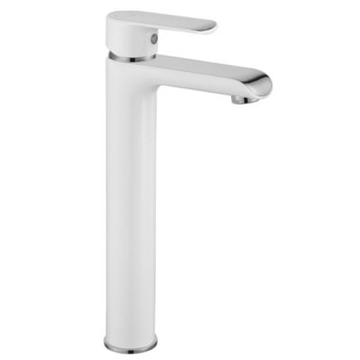 Robinet de lavabo REA Bloom white chrome high