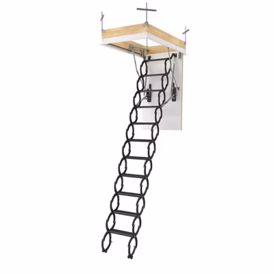 Echelle escamotable en métal – Trémie de 60 x 90cm – Hauteur de 2.30 à 2.50m – LST6090/250