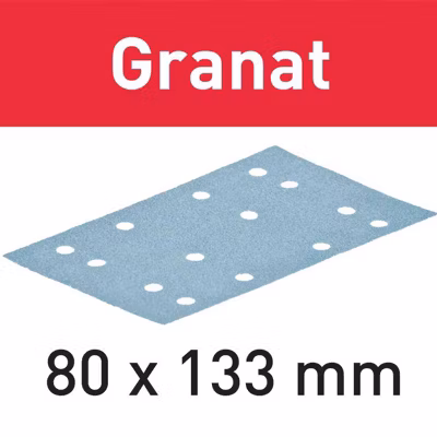 Abrasifs GRANAT 80x133mm P120 GR/10 – FESTOOL – 497129