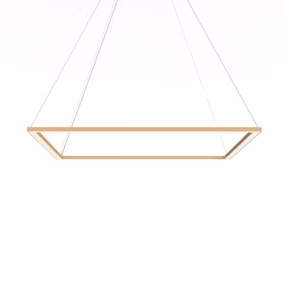 LUMICOM – FRAME Suspension, STRIP LED, 70W/m, 3000K, métal, anodic gold, L90cm