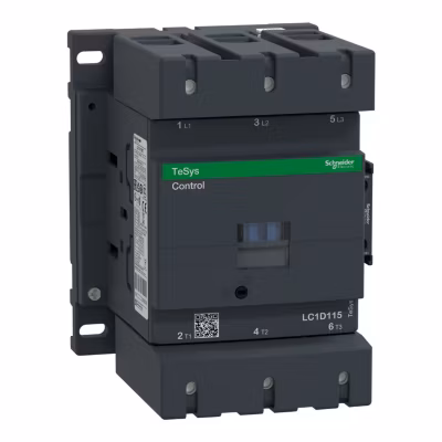 Lc1d115f7 Schneider – Contacteur Tripolaire – 3no – 115a – Bobine 110vca – Vis