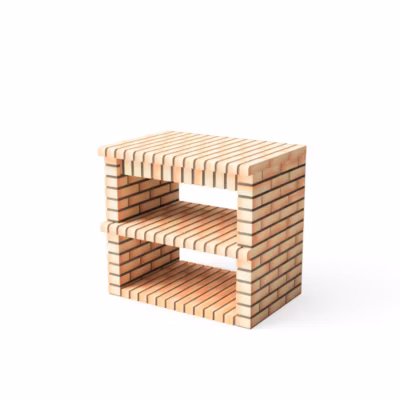 MOVELAR – Module latéral VOLTERRA pour Barbecue en Béton Préfabriqué – Usage Extérieur