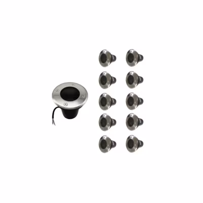 Spot LED Extérieur Encastrable pour Ampoule GU10 (Pack de 10) – SILAMP