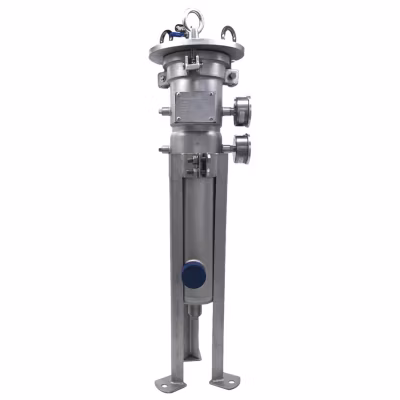 Désemboueur Magnétique 50microns Inox Dn50 Avec Poche Filtrante – Vidange Et Manomètre – 10 Bars Max