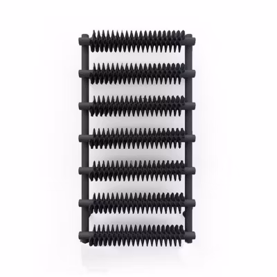 Sèche-serviette eau chaude noir de 930mm de haut et 500mm de large – 625 Watt – RIB930/500TSXN