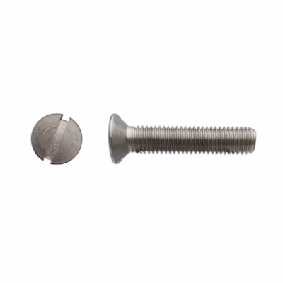 200 Vis Métaux Tête Fraisée Fendue 6 x 40 mm – DIN 963 – Inox A2 – D-Work