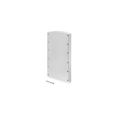 Emuca Jeu d&rsquo;inserts latéraux pour cintres pliants pour armoire Hang, Plastique, Aluminium peint