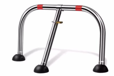 Barrière de parking premium  Rabattable, 3 pieds a cadenas, Lot de 26 pièces.