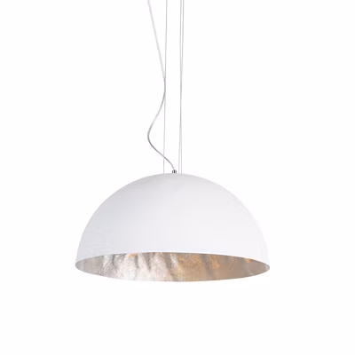 Suspension moderne blanche 50 cm – Magna