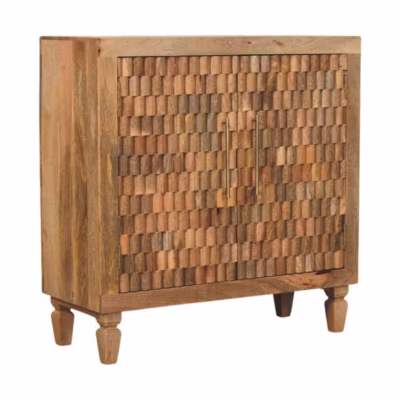Artisan Furniture Bois massif Marbella meuble, Doors, 2 étagères, marron
