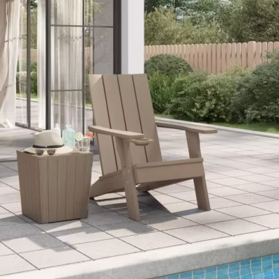 vidaXL Chaise de jardin Adirondack marron clair 75×88,5×89,5 cm PP 364175