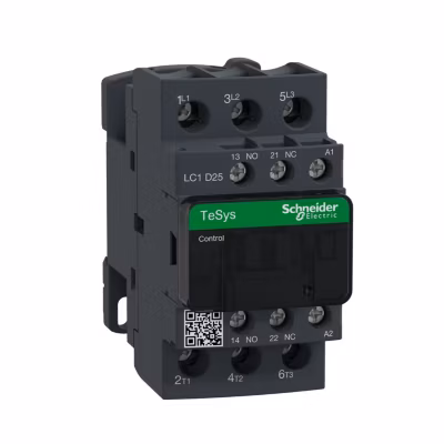 Lc1d25g7 Schneider – Contacteur Tripolaire – 3no – 25a – Bobine 120vca – Vis