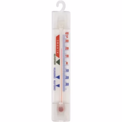 Thermometre STIL refrigerateur congelateur -35C +40C liquide rouge avec crochet