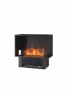 INVAPO CORNER 800 – Cheminée d&rsquo;angle à vapeur d&rsquo;eau LED multicolore, ouverture à droite