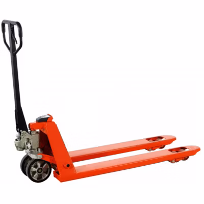 Transpalette peseur pour palette Europe – Fourches 1150x540mm – Précision d&rsquo;environ 4% – Charge max 2000kg – ESE20-A