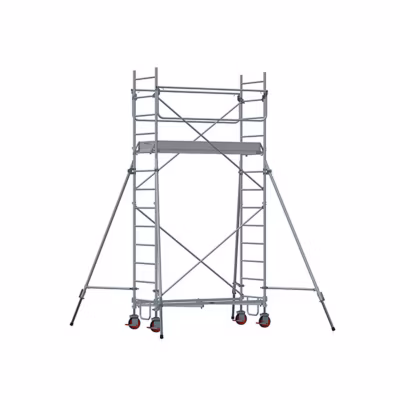 Echafaudage roulant acier – Hauteur de travail maximale de 4.60m – 8330032