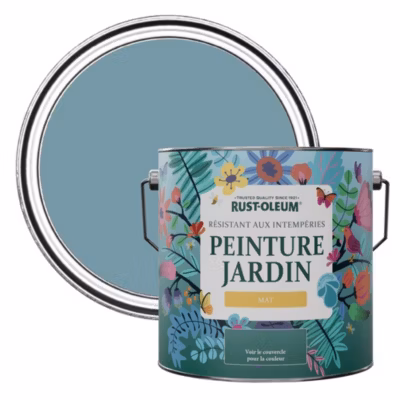 Peinture Bleue pour Jardin et terrasse, Finition Mate – RUST-OLEUM – Océan 2,5 L