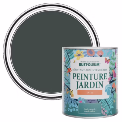 Peinture Verte pour Jardin et terrasse, Finition Satinée – RUST-OLEUM – After dark 750ml