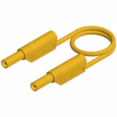 Hirschmann MLS WS 50/2,5 ge – Cordon de mesure de sécurité 0,5 m, 4 mm, jaune