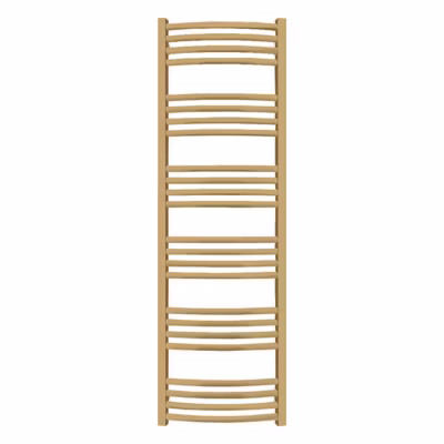 Sèche-serviette eau chaude doré de 1380mm de haut et 400mm de large – 493 Watt – LEN1380/400SXBRA